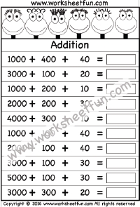 Examples for subtraction up to 40