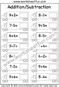 Examples for subtraction up to 50
