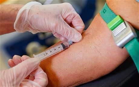 Avkoding av en blodprøve