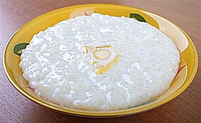 Gachas de arroz para un niño al año - receta