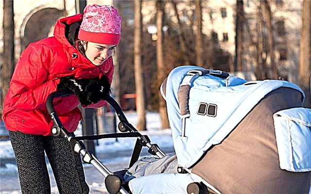 Kuinka kävellä vastasyntyneen kanssa talvella - ensimmäinen kävely