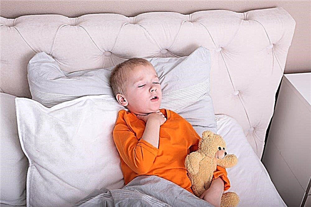 Alvorlig hoste før sengetid hos et barn - mulige årsager