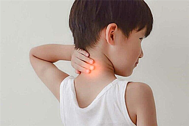 What to do if a child has a neck pain on the right, left or back