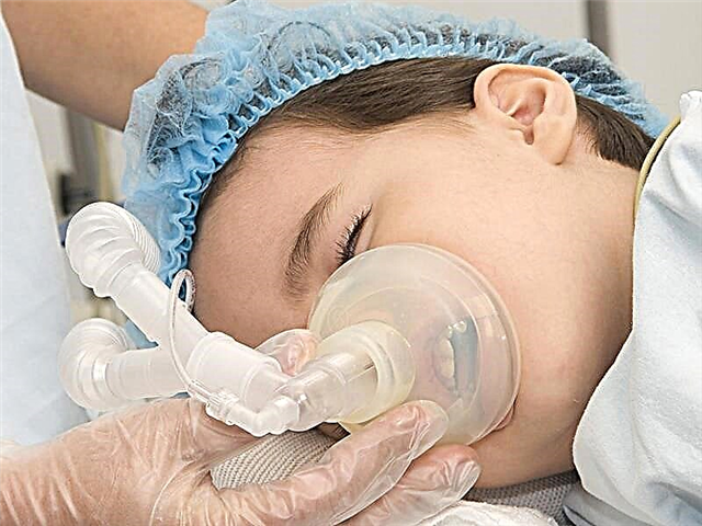 General anesthesia for a child under one year old - effect on the body
