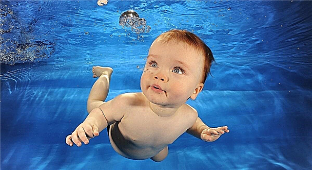 10 indikasjoner for svømming av babyen + 6 sunne øvelser