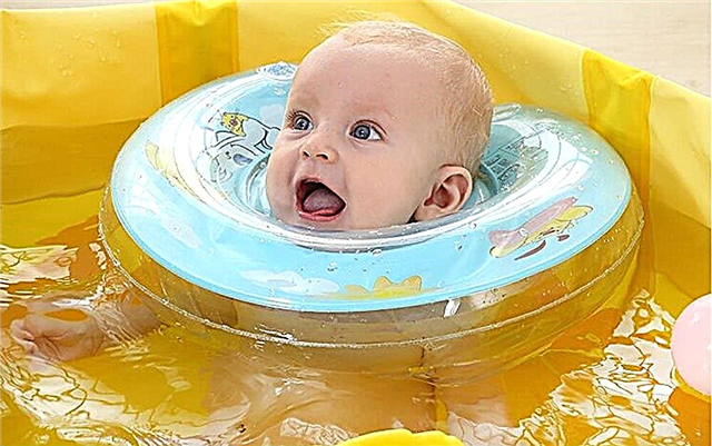 Tortikollis hos ett barn och 5 regler för att använda en cirkel för att bada nyfödda