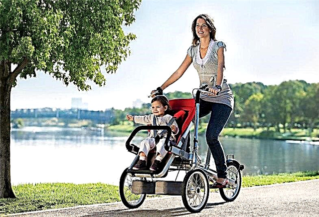 Basikal dengan kereta dorong untuk ibu dan bayi: ciri dan petua untuk memilih