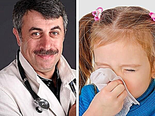 Behandling av forkjølelse hos et barn ifølge Komarovsky