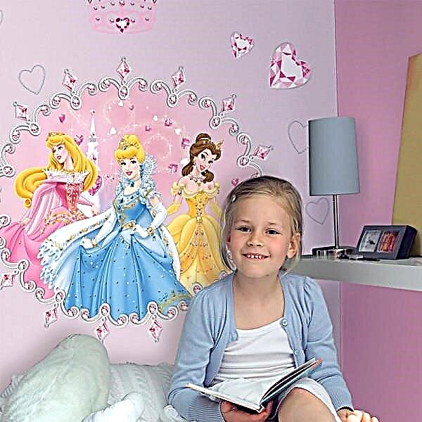 Kız çocuk odası için duvar resmi