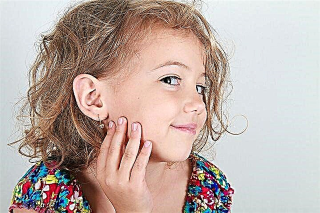 When and in what way is it better to pierce the ears of a child?
