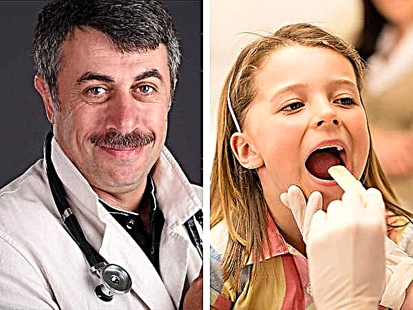 Zdravnik Komarovsky o povečanih mandljih pri otroku