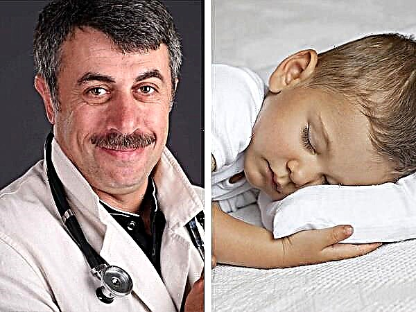 Doutor Komarovsky sobre a idade em que uma criança precisa de um travesseiro