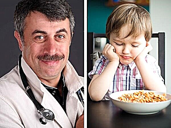 Rada doktora Komarovského, co dělat, pokud má dítě špatnou chuť k jídlu