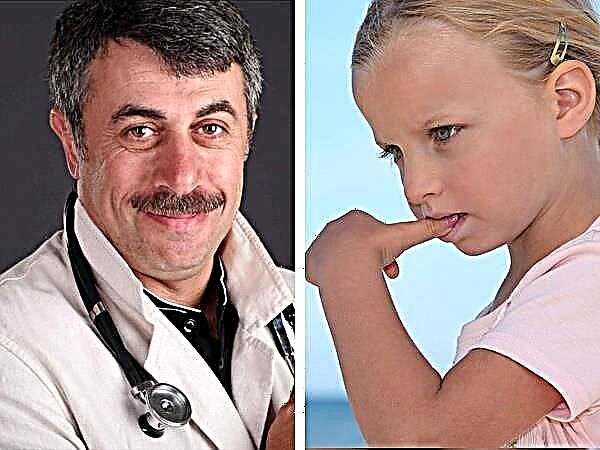 Doktor Komarovsky om vad man ska göra om ett barn biter i naglarna