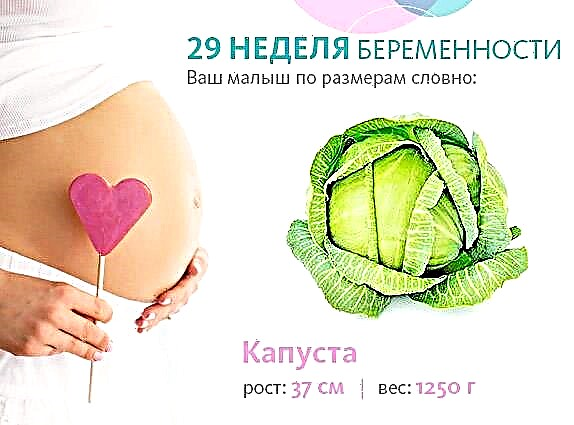 妊娠29週での胎児の発育