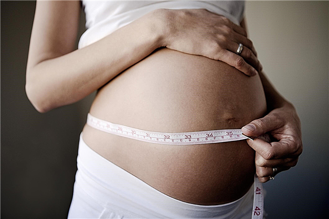 Dynamik af størrelsen på maven efter uges graviditet