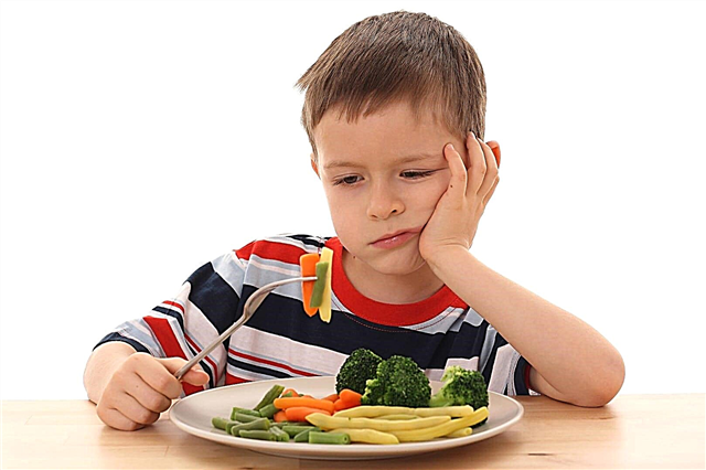 Diet for poisoning in a child