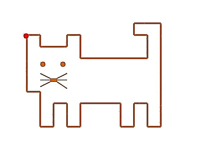 セル「猫」によるグラフィックディクテーションと描画