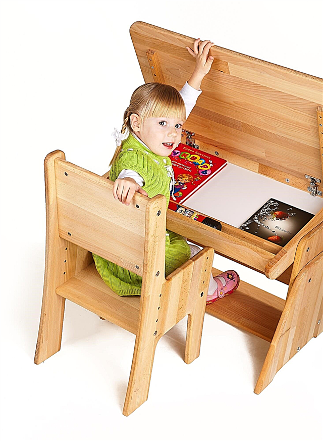 Kursi kayu anak-anak: fitur pilihan