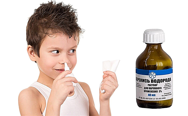 Hydrogen peroxide in the treatment of children