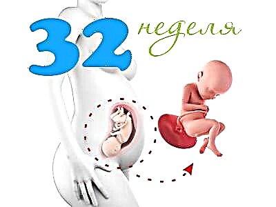 임신 32 주에 태아의 체중 및 기타 매개 변수