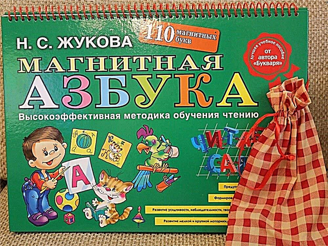Magnetic alphabet of Nadezhda Zhukova
