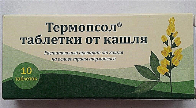 子供のための咳止め錠剤「Termopsol」：使用説明書