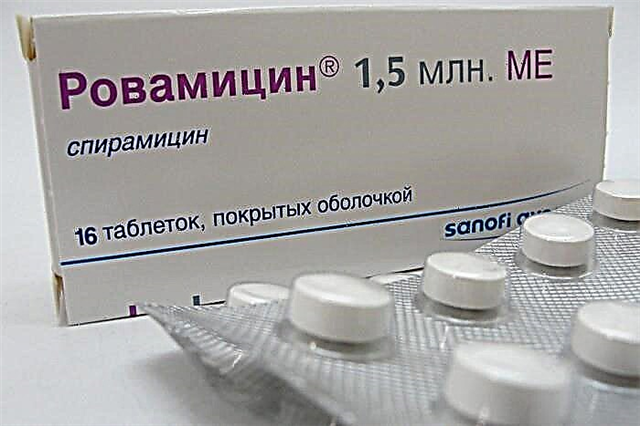 Rovamycin voor kinderen: instructies voor gebruik 