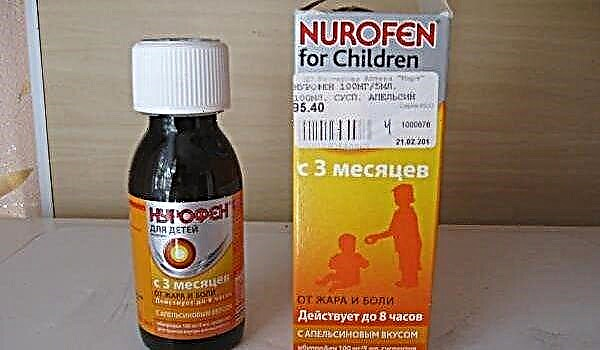 Suspensie „Nurofen pentru copii”: instrucțiuni de utilizare