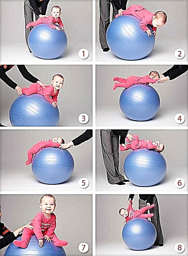 Fitball lessons with a newborn baby (+ a lot of video instructions)