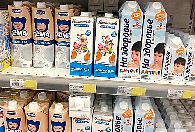 At what age can a child be given store milk